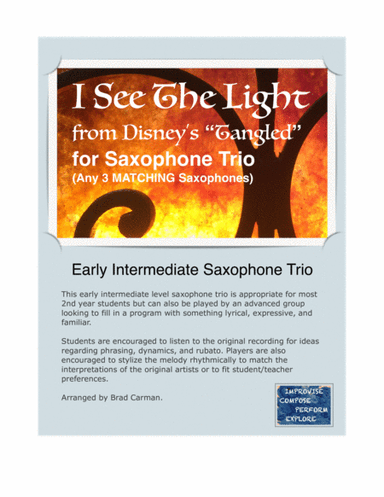 I See The Light (arr. Brad Carman)