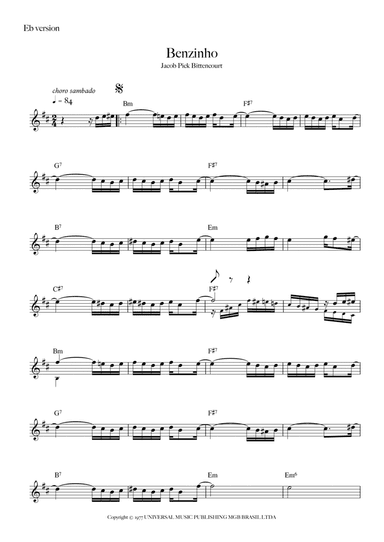 Benzinho (arr. Fabio Carrilho)