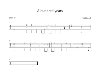 A hundred years (arr. Bettina Schipp)