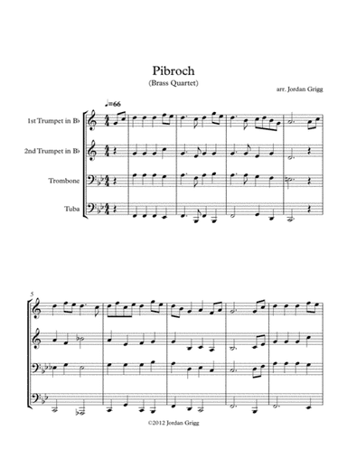 Pibroch (Brass Quartet) (arr. Jordan Grigg)