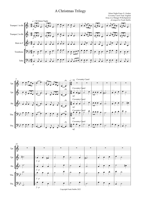 A Christmas Trilogy (arr. Frank Stubs)