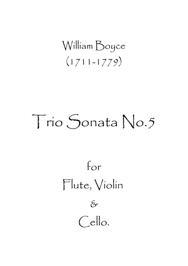 Trio Sonata No.5 (arr. Spence Bundy)