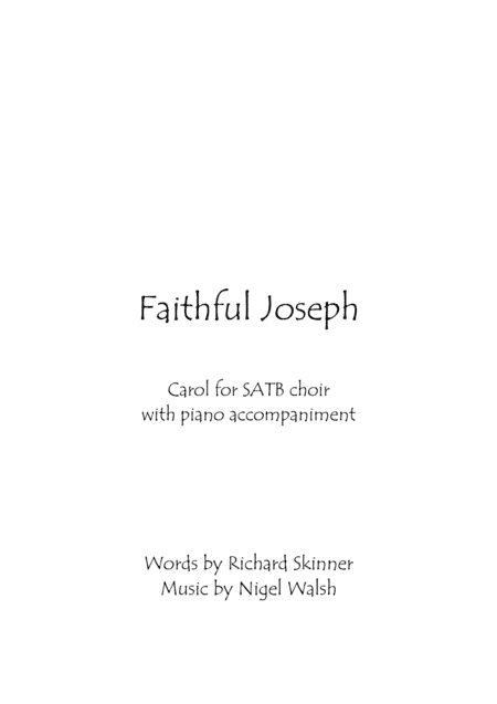 Faithful Joseph - Christmas Carol