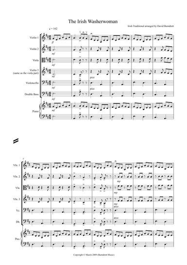 The Irish Washerwoman for String Orchestra (arr. David Burndrett)