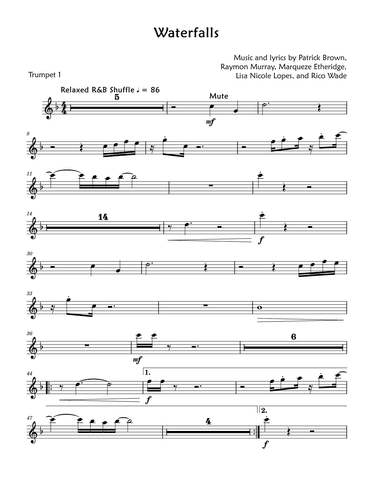 Waterfalls (arr. David Lartey)