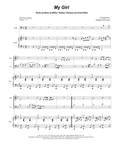 My Girl (arr. Stephen DeCesare)