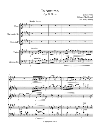 Mixed Ensemble: MacDowell Suite (arr. Larry Wesley)