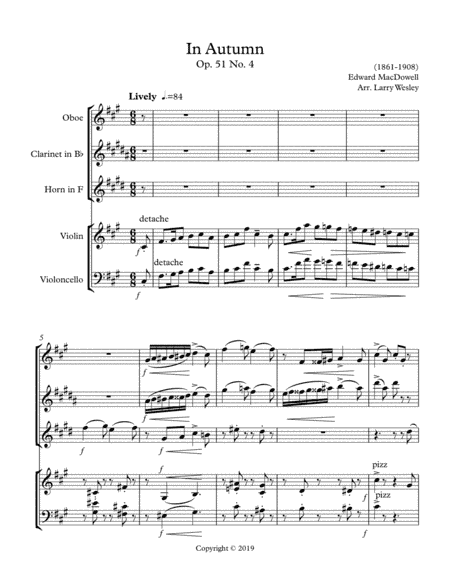 Mixed Ensemble: MacDowell Suite (arr. Larry Wesley)