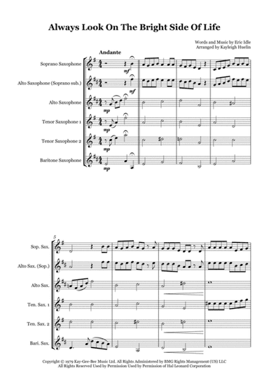 Always Look On The Bright Side Of Life (arr. Kayleigh Huelin)