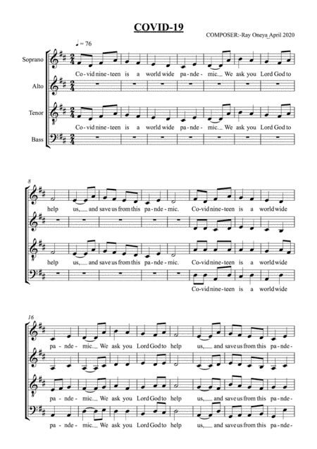 We ask God to let Corona go away