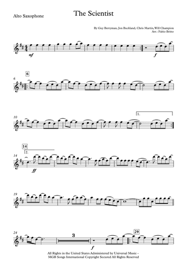 The Scientist (arr. Fabio Britto)