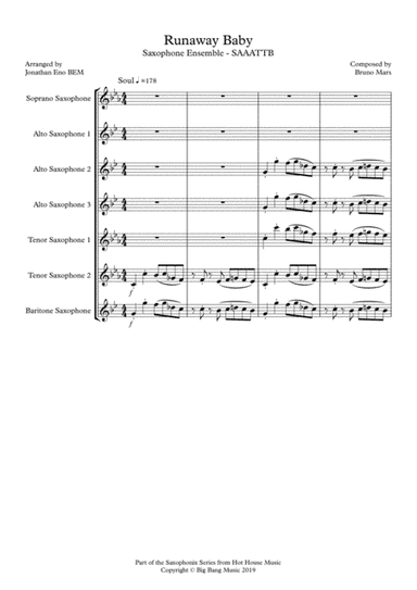 Runaway Baby (arr. Jonathan Eno BEM)