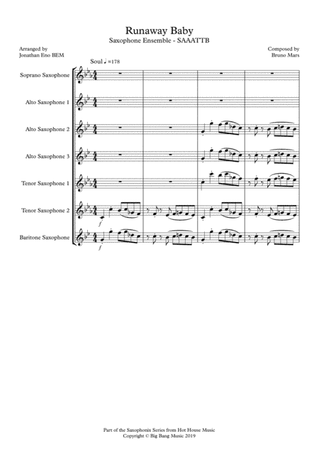 Runaway Baby (arr. Jonathan Eno BEM)