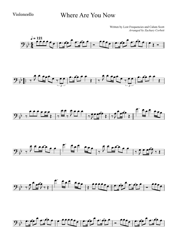 Where Are You Now (arr. Zachary Corbett)
