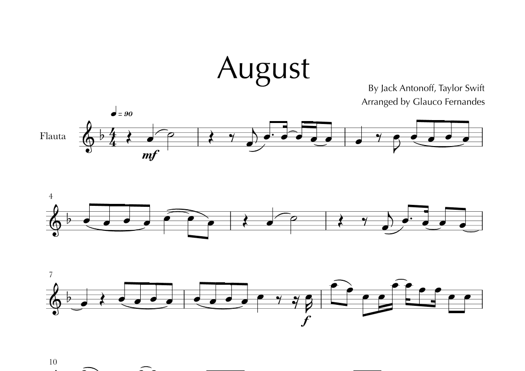 August (arr. Glauco Fernandes)