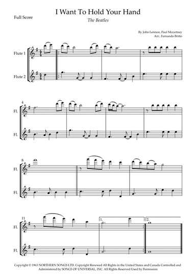 I Want To Hold Your Hand (arr. Fernando Britto)