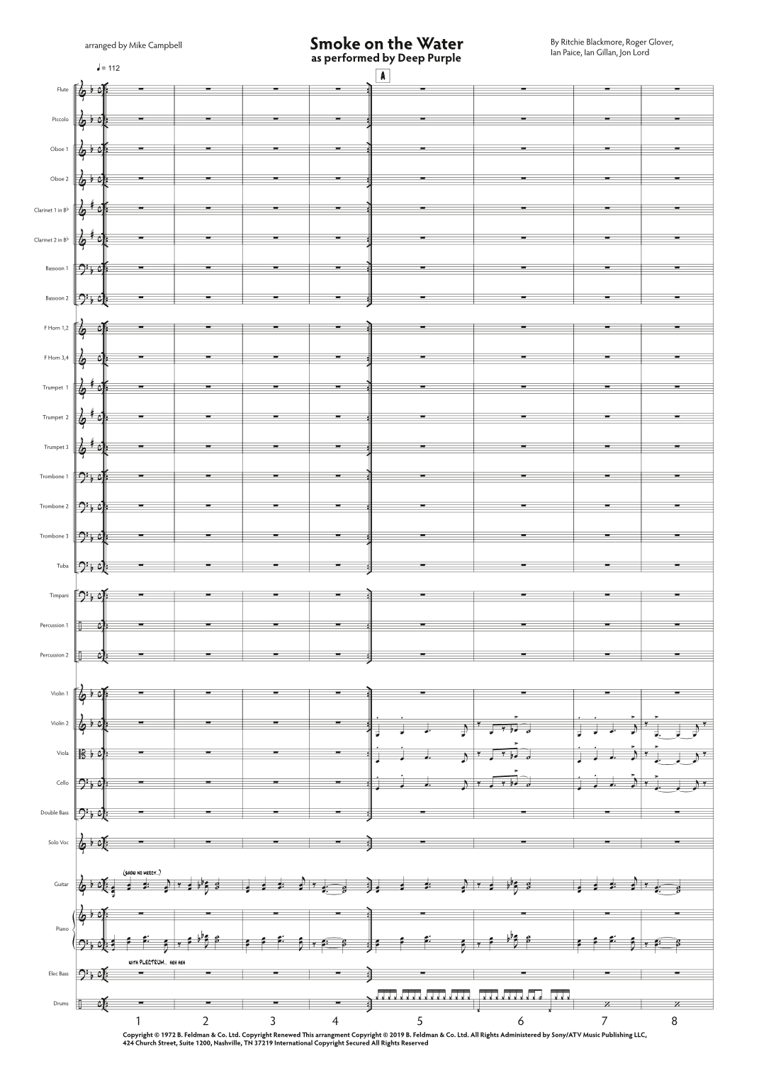 Smoke On The Water (arr. Mike Campbell)