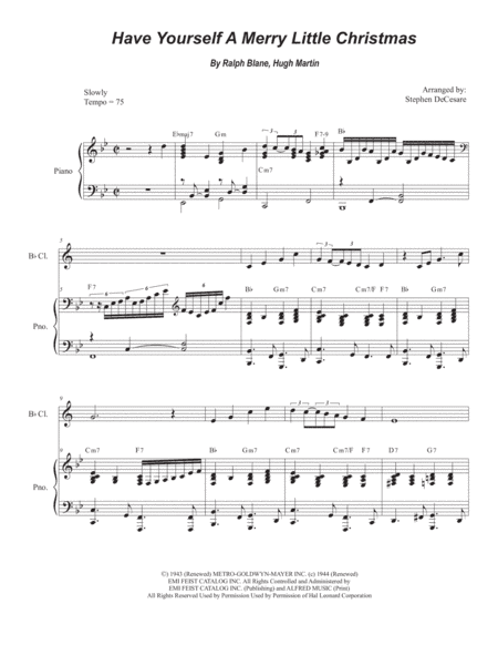 Have Yourself A Merry Little Christmas (arr. Stephen DeCesare)