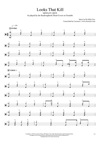 Looks That Kill (arr. Realsongbook)