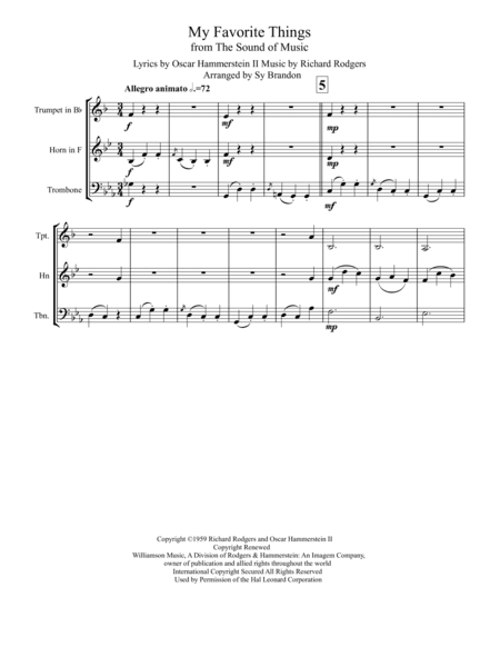 My Favorite Things (arr. Sy Brandon)