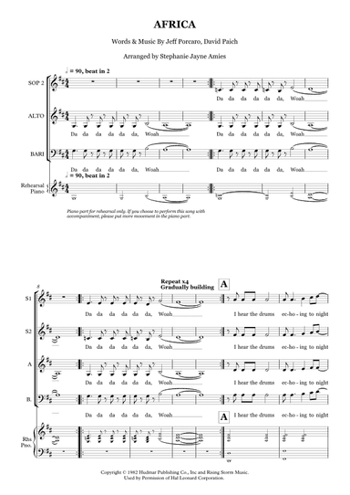 Africa (arr. Stephanie Jayne Amies)