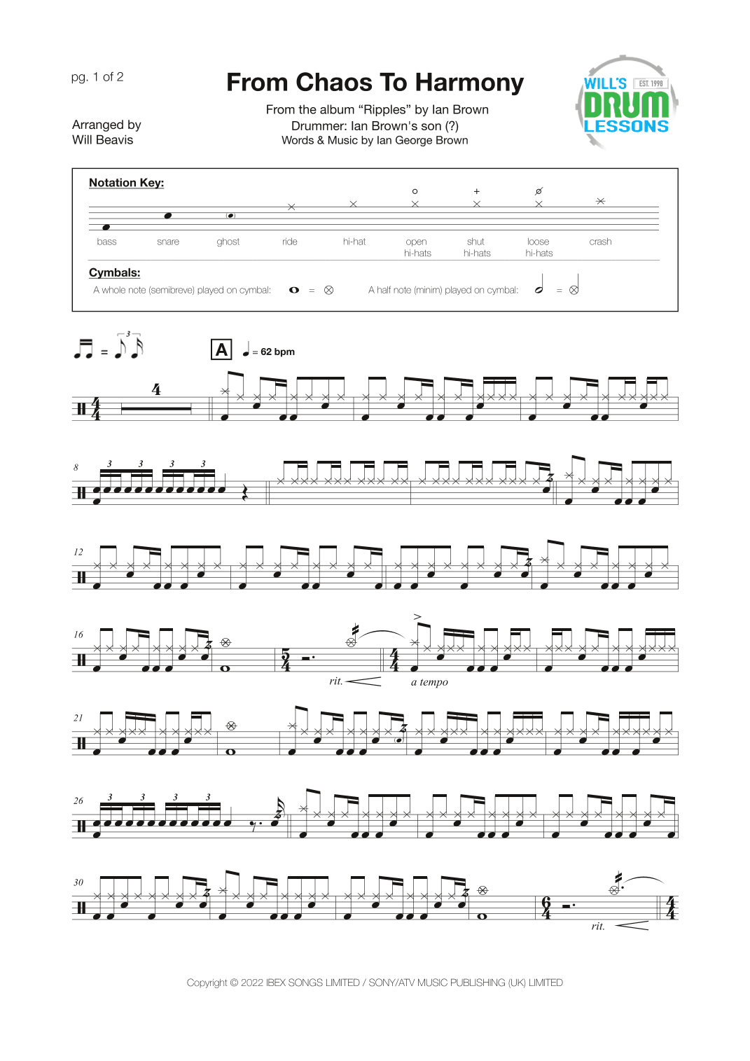 From Chaos To Harmony (arr. Will Beavis)