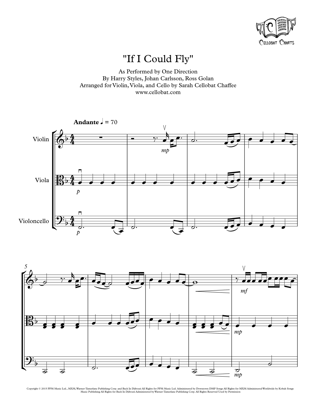 If I Could Fly (arr. Sarah Cellobat Chaffee)