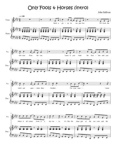 Only Fools & Horses (arr. Tom Potten)