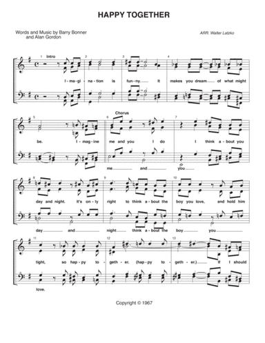 Happy Together (arr. Walter Latzko)