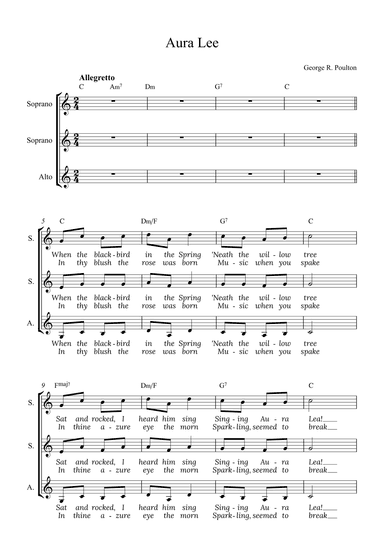 Aura Lee (arr. Alex Nunes Rodrigues)