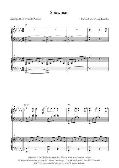 Snowman (arr. Fernando Pereira)