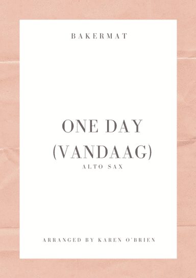 One Day (vandaag) (arr. Karen O'Brien)