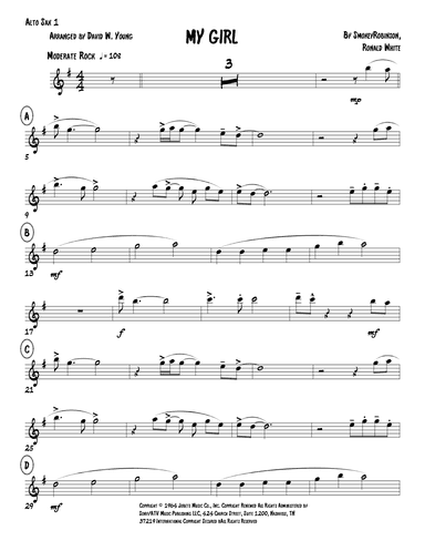 My Girl (arr. David W. Young)