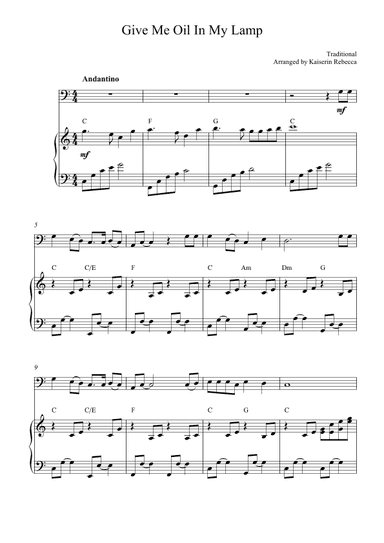 Give Me Oil in My Lamp (arr. Kaiserin Rebecca)