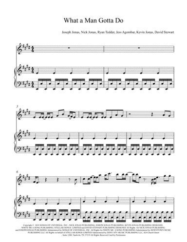 What A Man Gotta Do (arr. C&D Music Publishing)