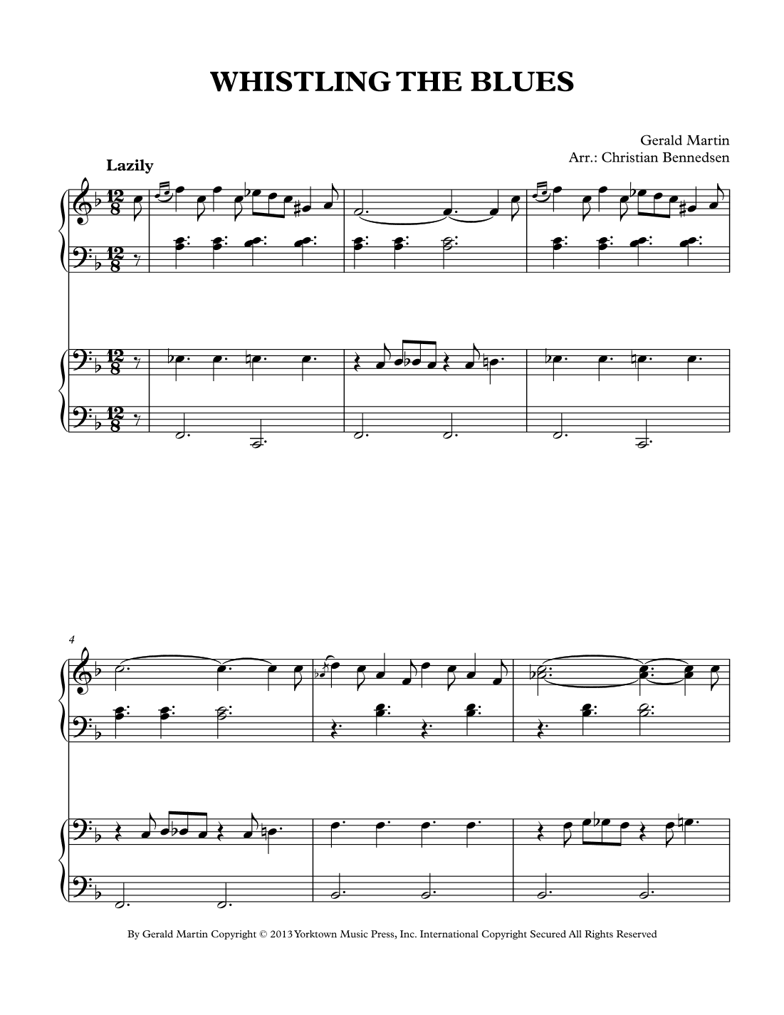 Whistling The Blues (arr. Christian Bennedsen)