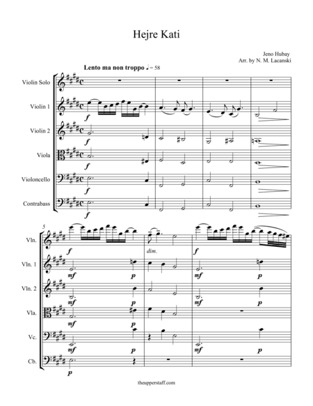 Hejre Kati (arr. Nick Lacanski)