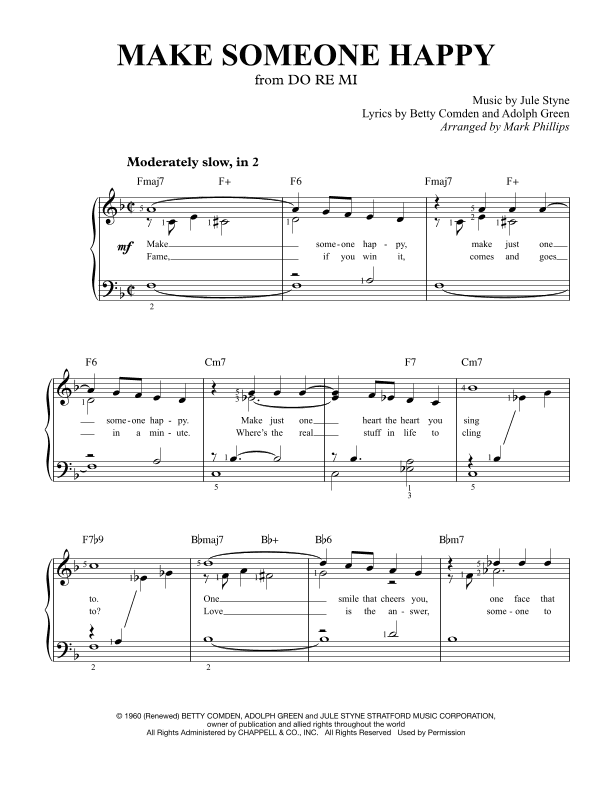 Make Someone Happy (arr. Mark Phillips)