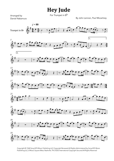 Hey Jude (arr. Daniel Nakamura)