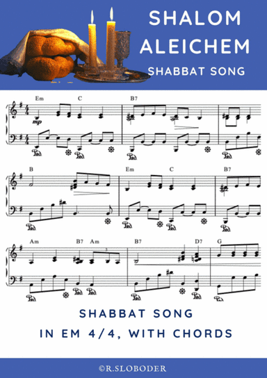 Shalom Aleichem. Shabbat song piano arrangement (arr. R.Sloboder)