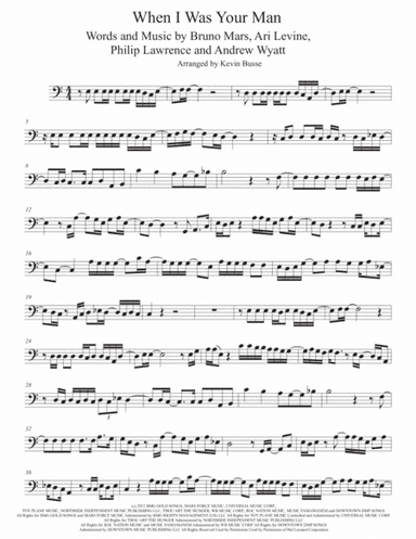 When I Was Your Man (arr. Kevin Busse)