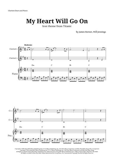 My Heart Will Go On (love Theme From 'titanic') (arr. Langanho)
