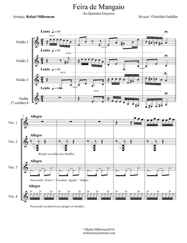 Feira De Mangaio (arr. Rafael Milhomem)