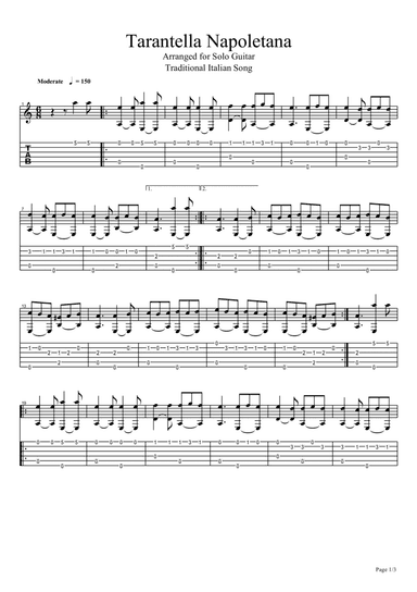 Tarantella Napoletana (arr. Josué Osorio)