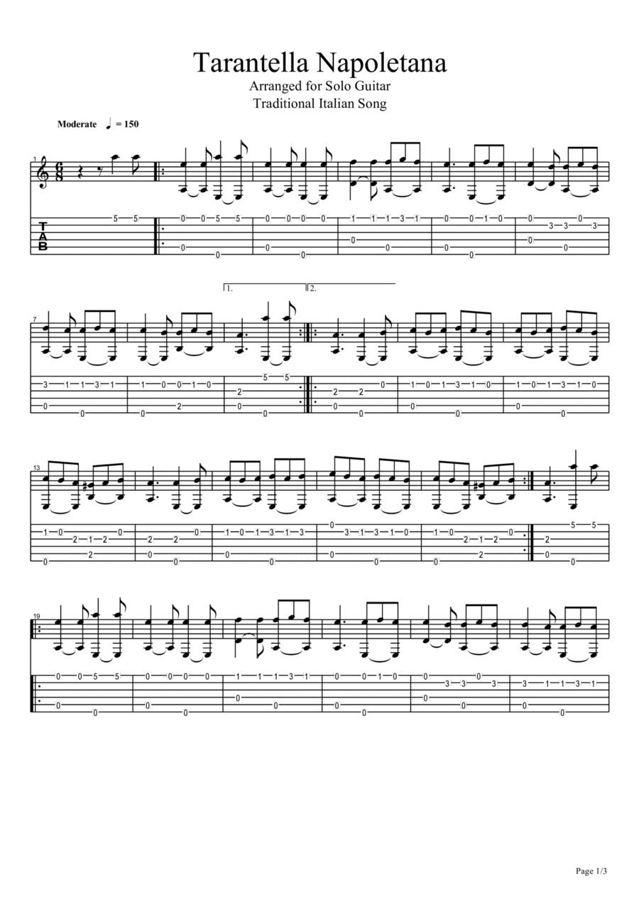 Tarantella Napoletana (arr. Josué Osorio)