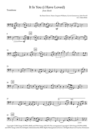It Is You (i Have Loved) (arr. Fabio Britto)