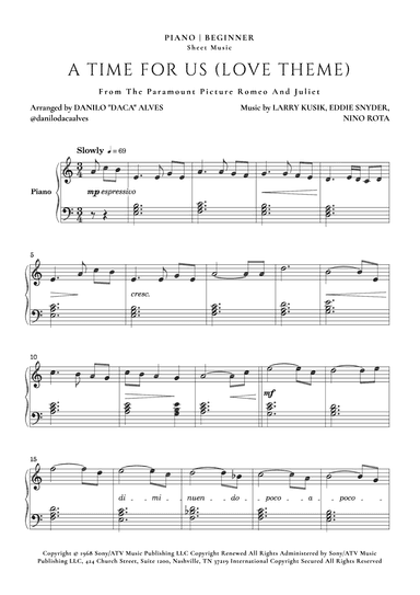 A Time For Us (love Theme) (arr. Danilo "Daca" Alves)