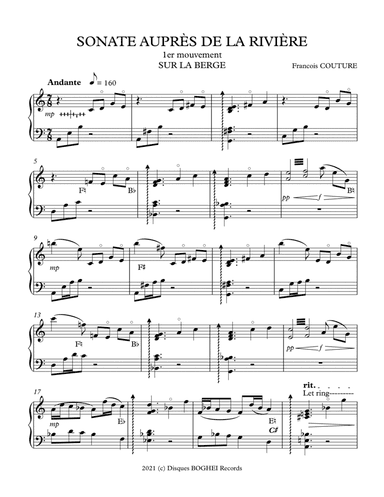 SONATE AUPRÈS DE LA RIVIÈRE
