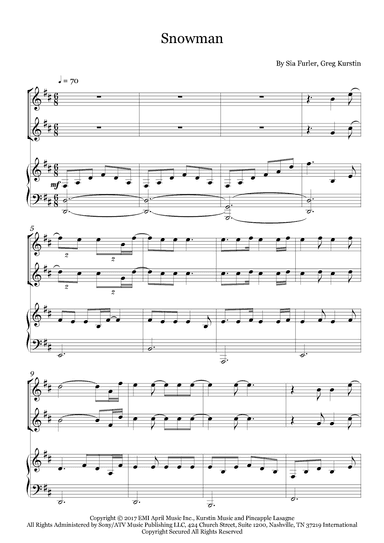 Snowman (arr. Fernanda Moura)