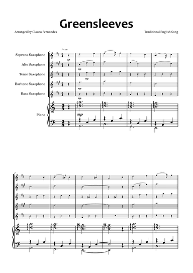 Greensleeves (arr. Glauco Fernandes)